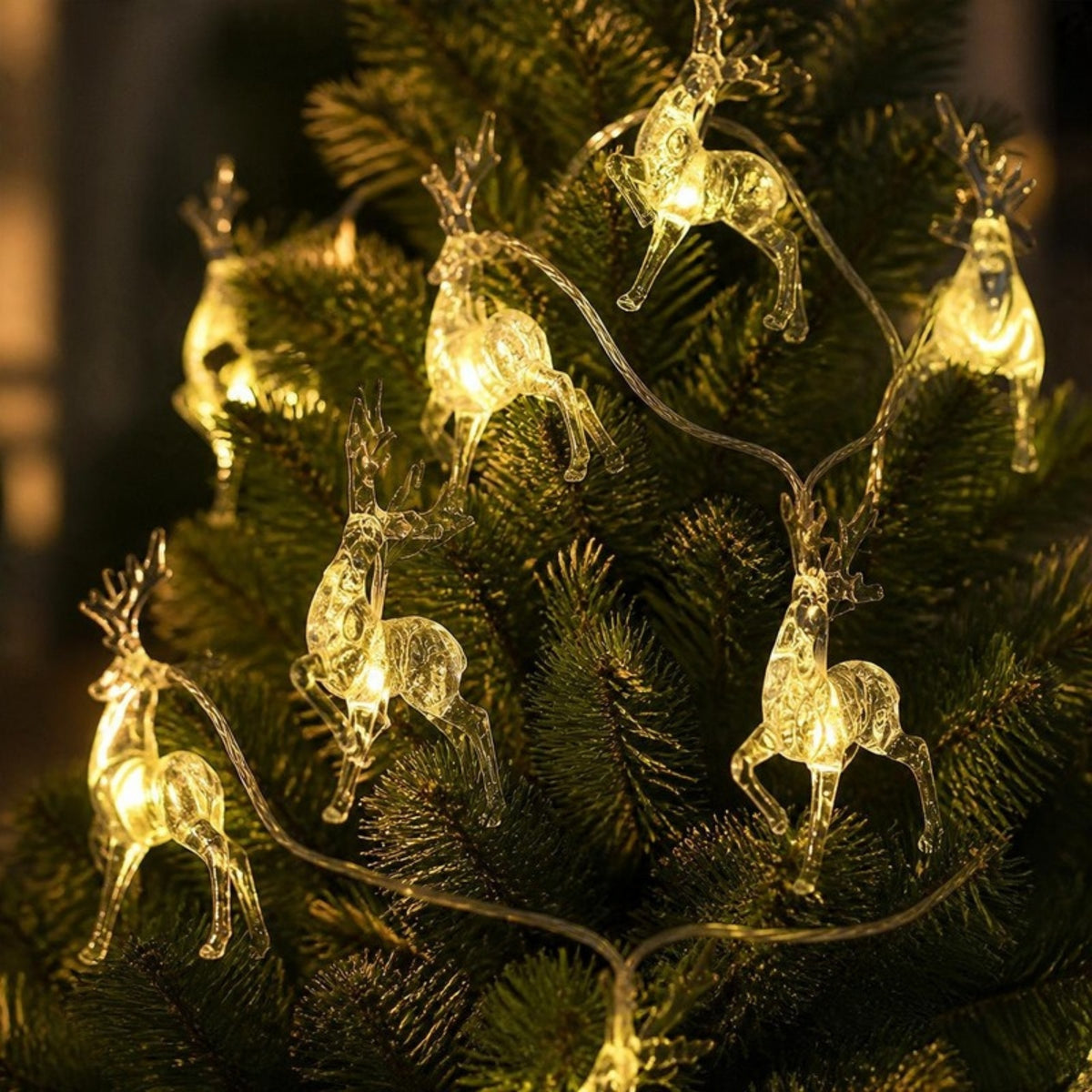 Reindeer light chain close-up detail - APA Pure Living