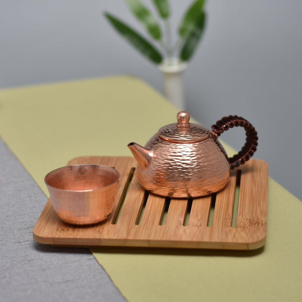 Small Hammered Copper Teapot, 150 ml