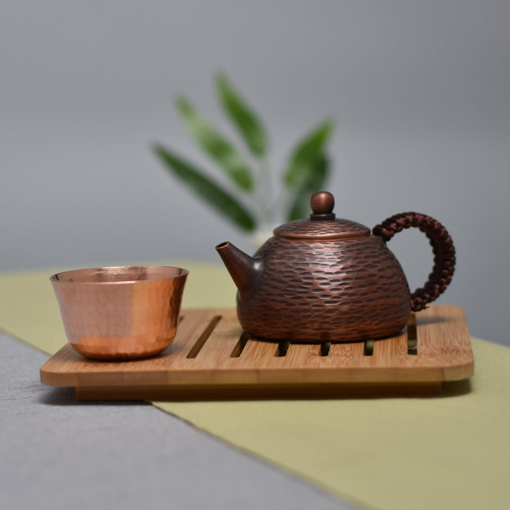 Small Hammered Copper Teapot, 150 ml