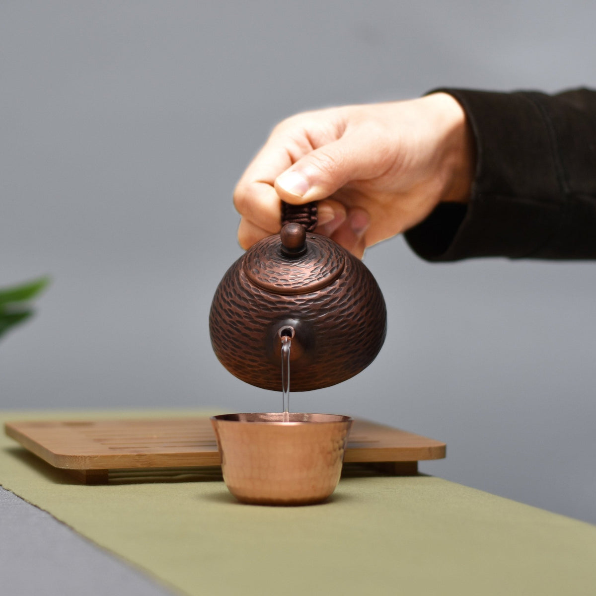 Small Hammered Copper Teapot, 150 ml
