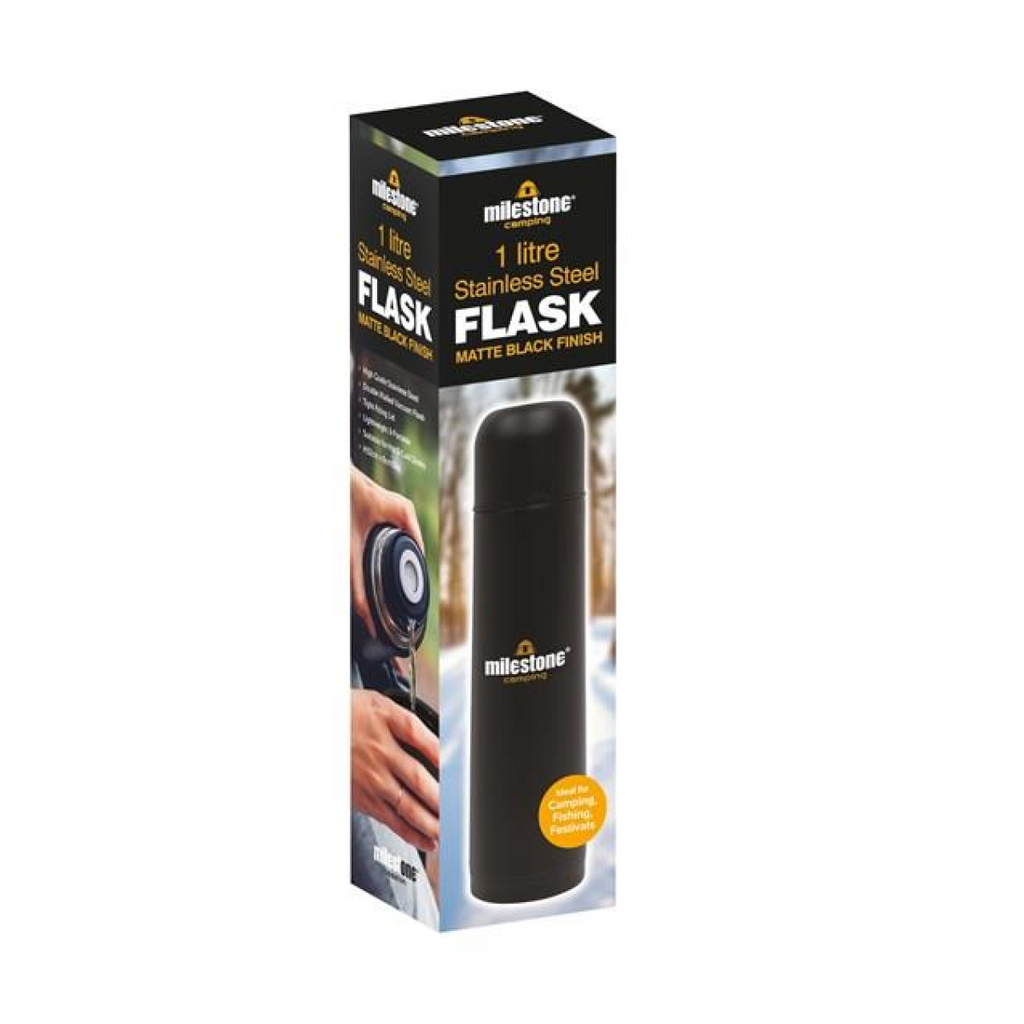 Retail box for the 1 litre matt black stainless steel flask