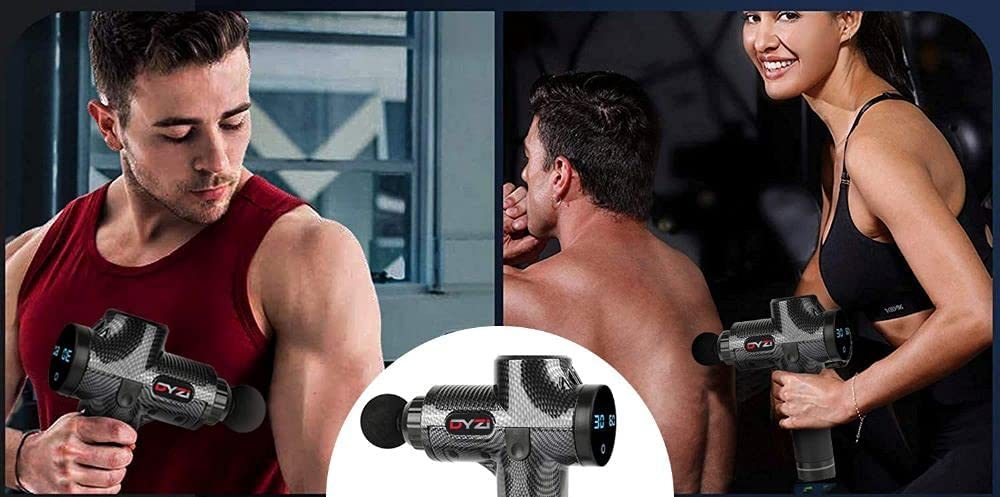 Handheld Massage Gun with 6 Heads and 30 Speed Settings - APA Pure Living