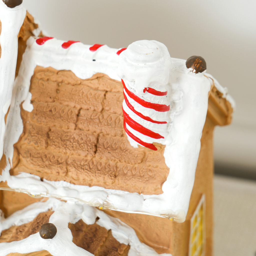 Light-Up Musical Gingerbread Candy House Christmas Decoration - APA Pure Living