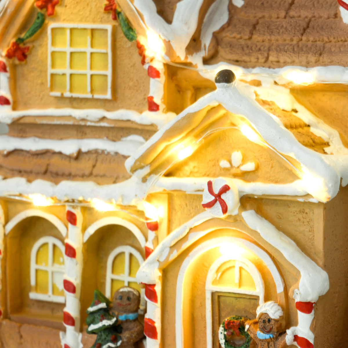 Light-Up Musical Gingerbread Candy House Christmas Decoration - APA Pure Living