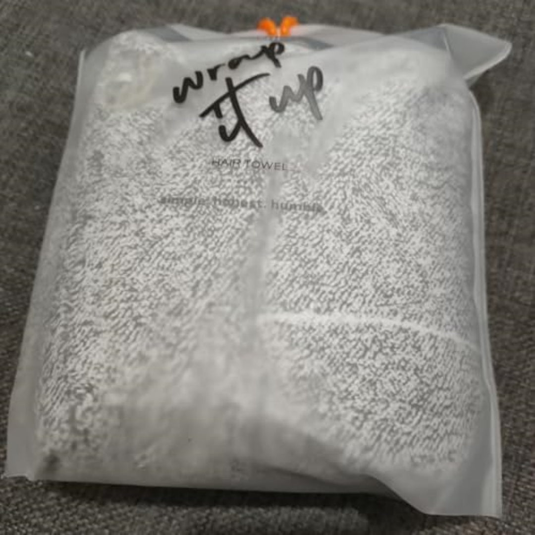 How the pack of two arrives: folded in a resealable pouch
