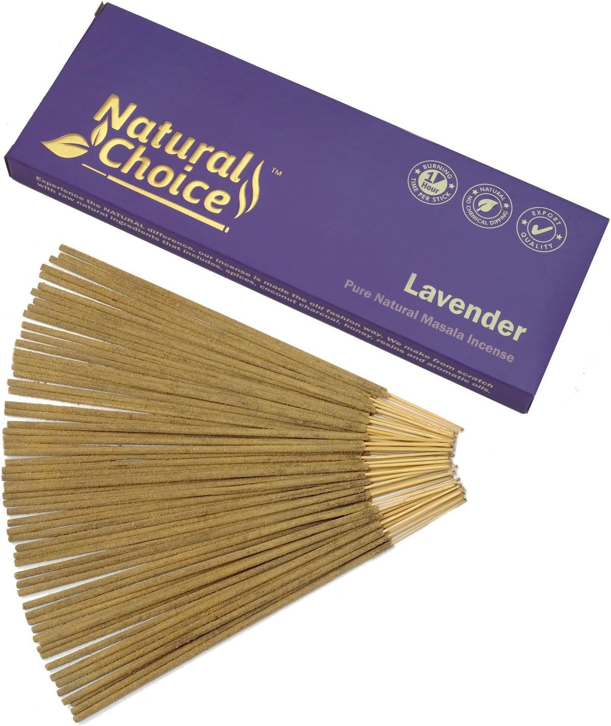 Natural Choice lavender incense sticks with the purple 100 g box