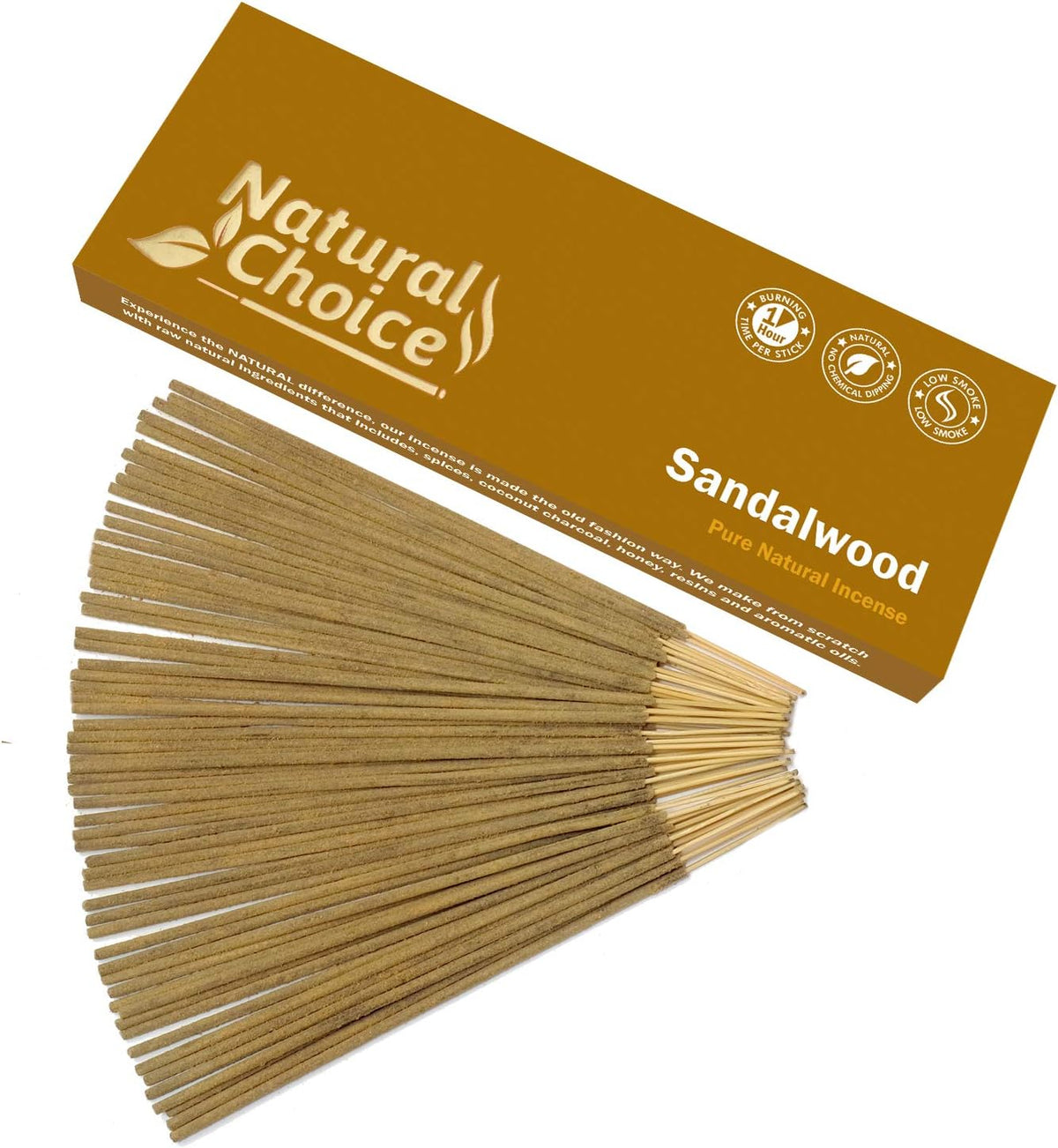 Natural Choice sandalwood incense sticks with the amber 100 g box