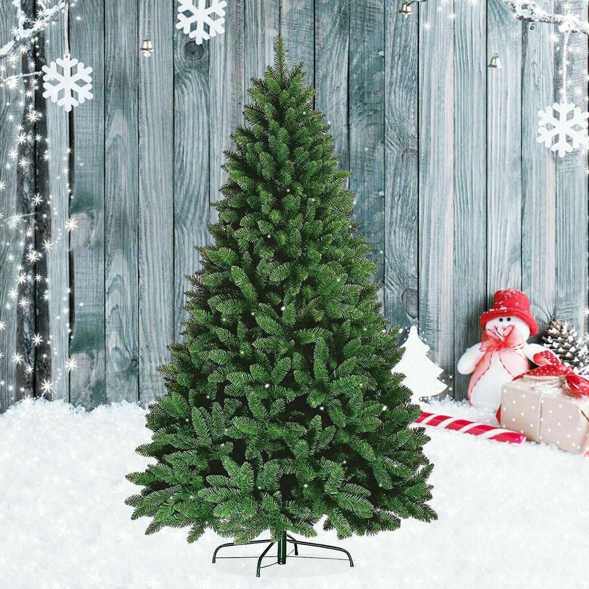 6ft Classic Green Colorado Christmas Tree with Metal Stand - APA Pure Living