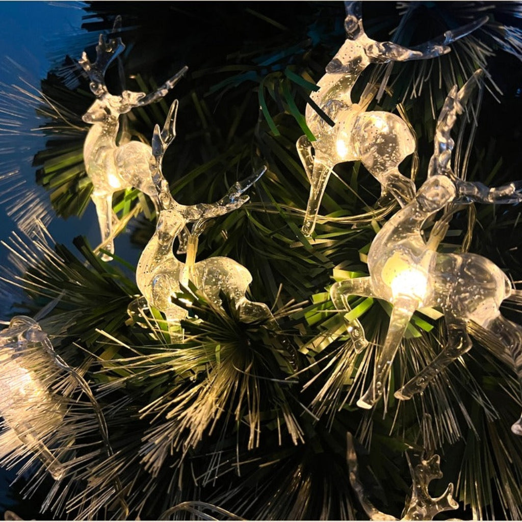 Reindeer LED Light Chain for Mantels, Windows and Trees - APA Pure Living