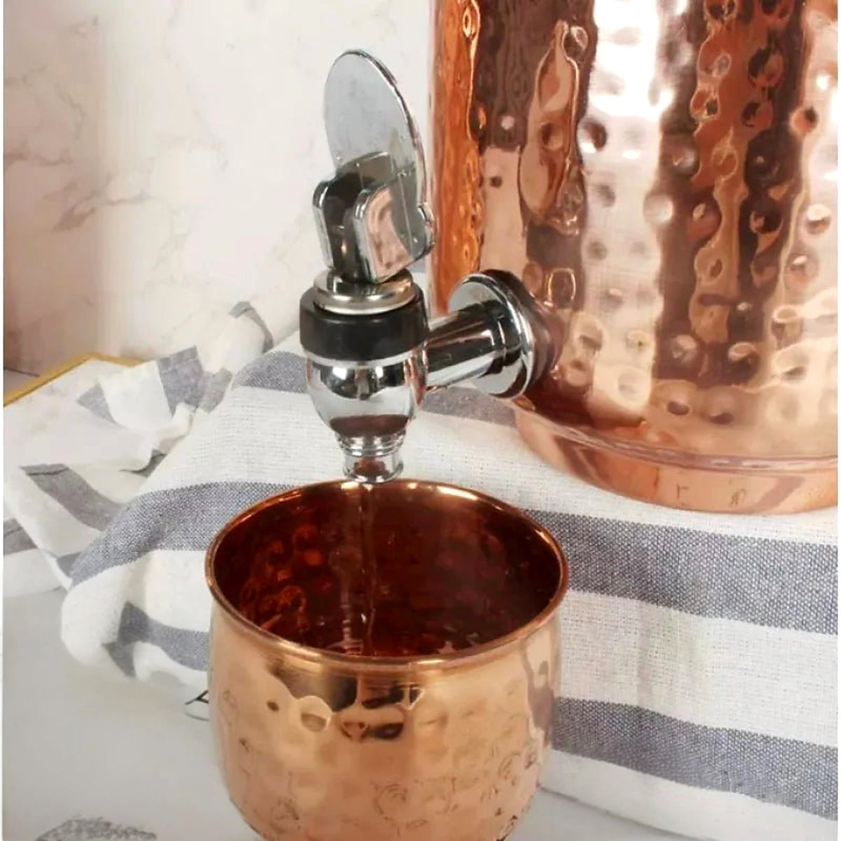 Copper Water Dispenser Jug