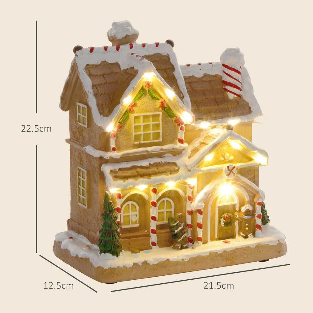 Light-Up Musical Gingerbread Candy House Christmas Decoration - APA Pure Living