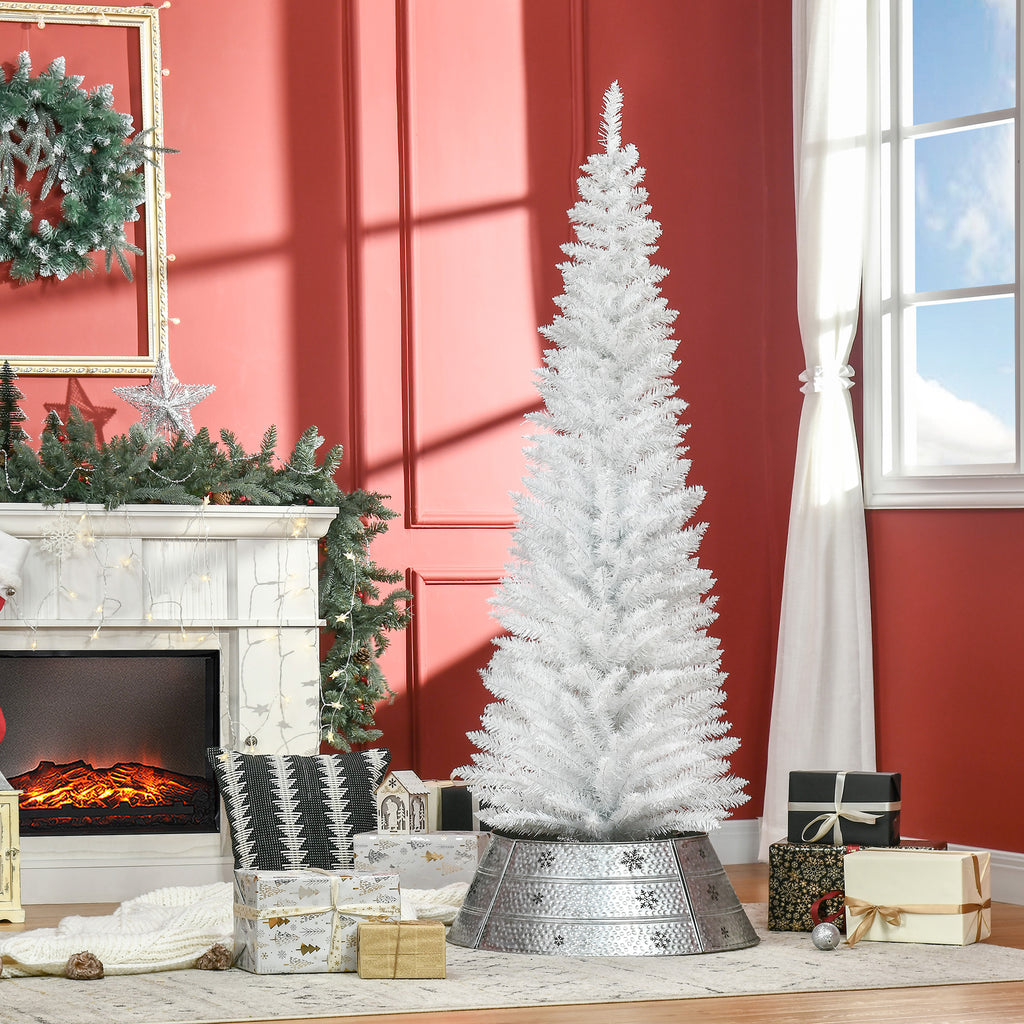 6ft Slim White Pencil Christmas Tree - APA Pure Living