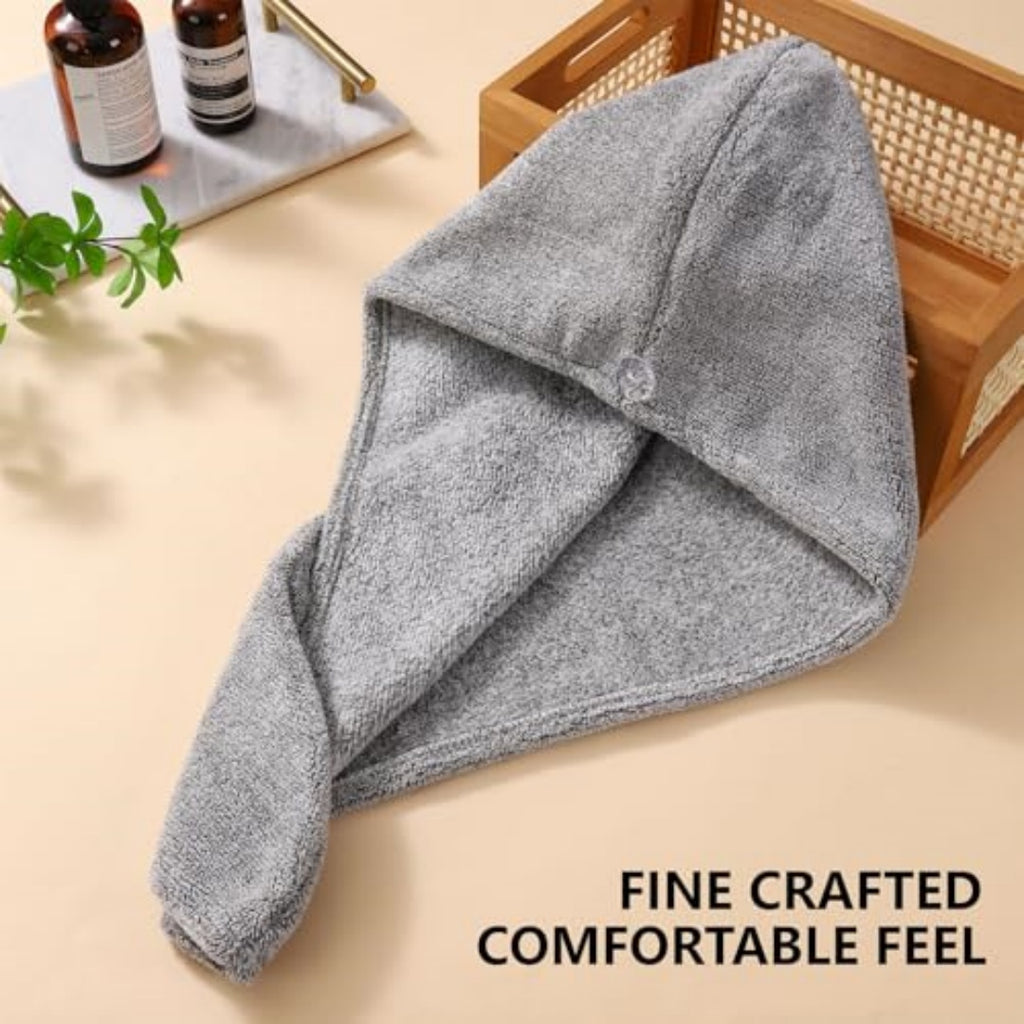 One of the two wraps shown on a bathroom shelf