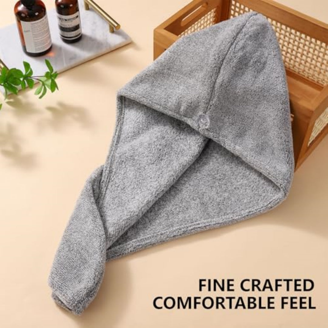 One of the two wraps shown on a bathroom shelf