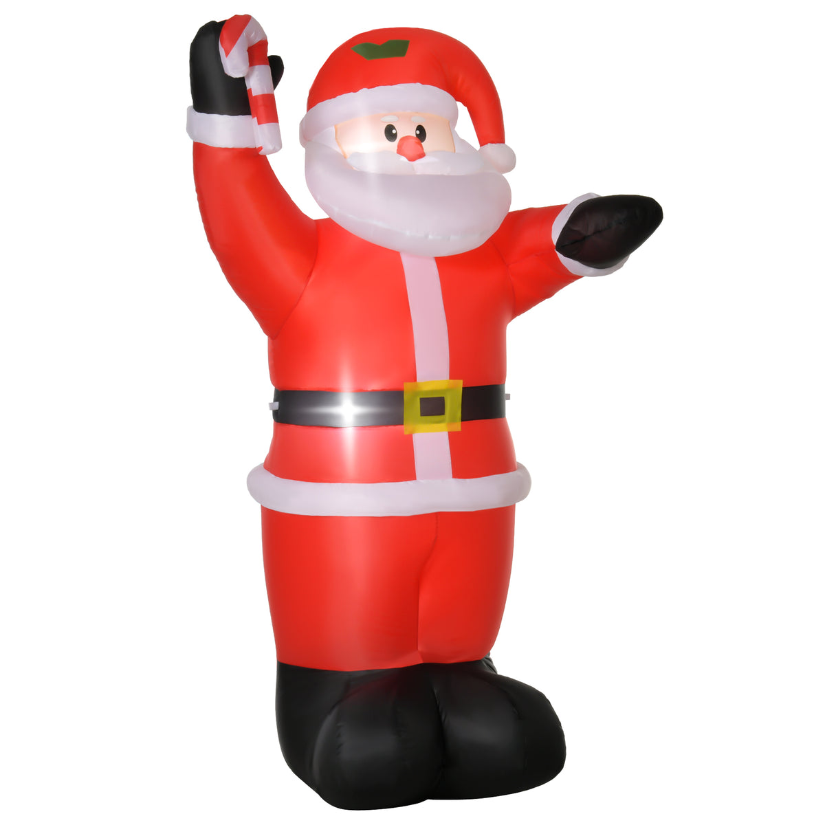 Inflatable Father Christmas 2.4m standing on a lawn