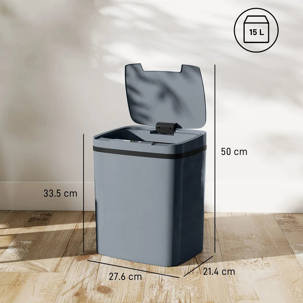 15L Touch-Free Sensor Bin, Grey