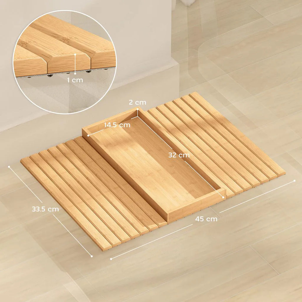 Foldable Bamboo Sofa Arm Tray for Drinks and Snacks - APA Pure Living