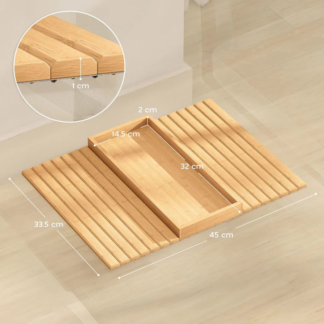 Foldable Bamboo Sofa Arm Tray for Drinks and Snacks - APA Pure Living
