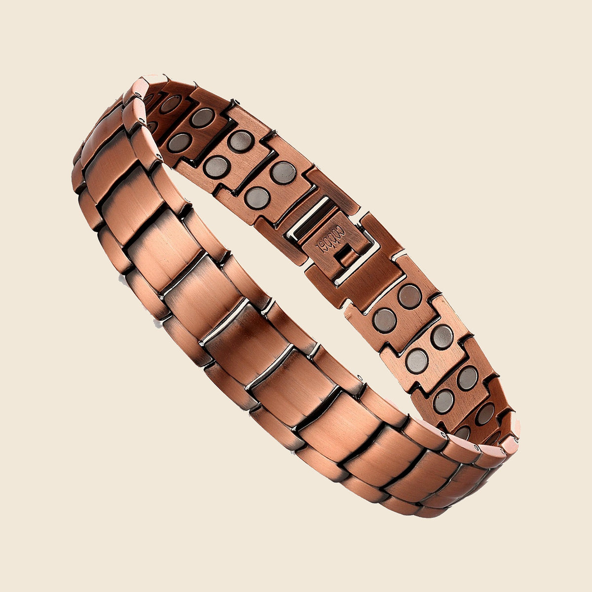 Men's Copper Bracelet, Geometric - Copper