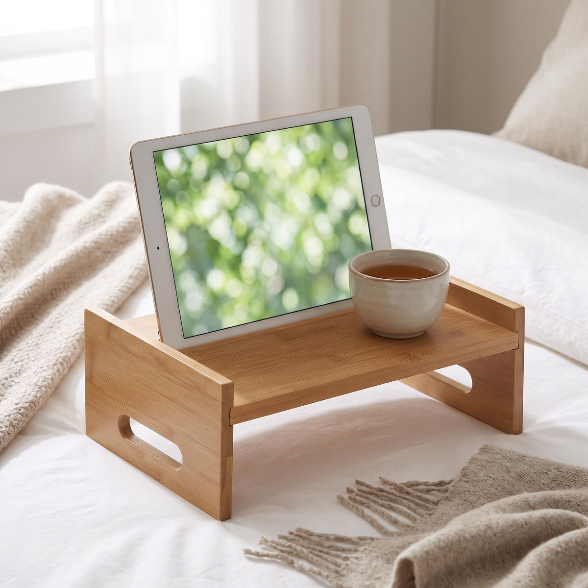 Bamboo Bath and Tablet Tray