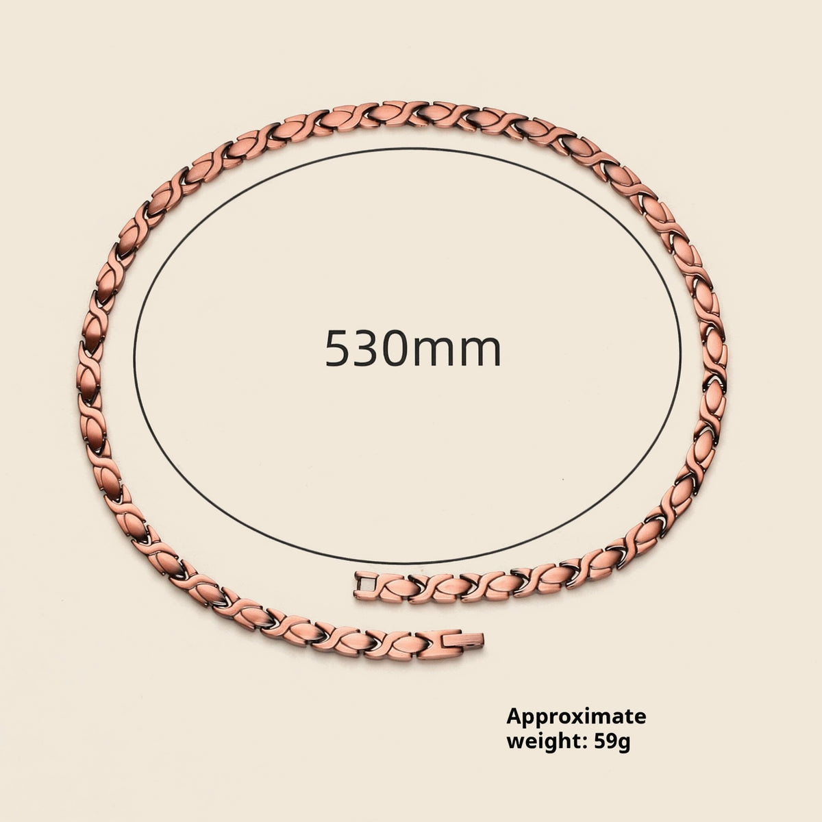 Copper Necklace, Pineapple or Fish Pendant - size
