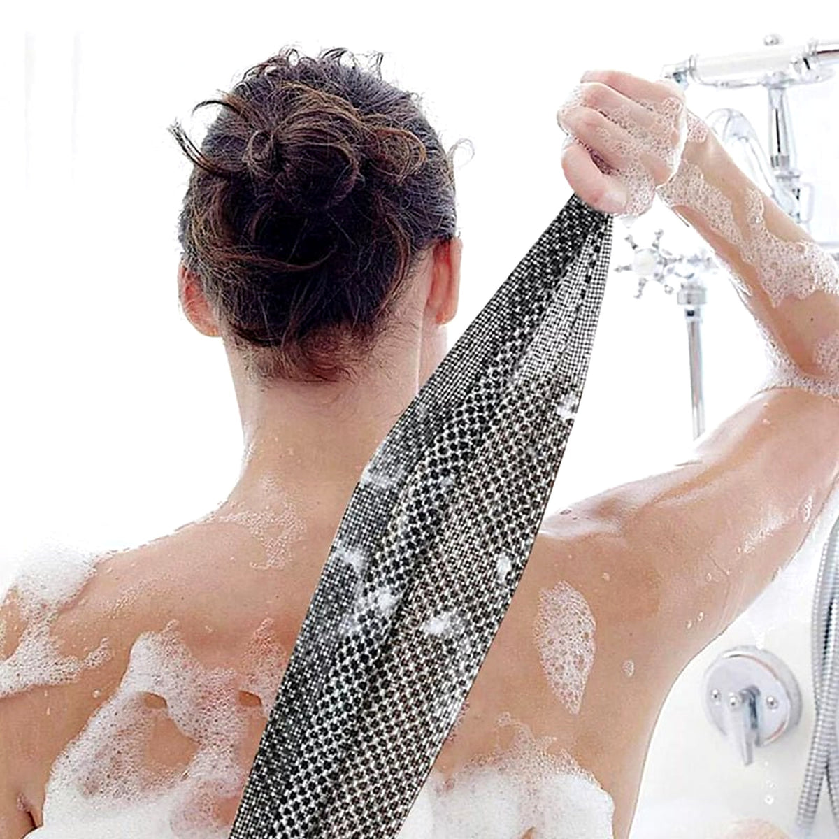 Exfoliating Back Scrubber Strap, Pack of 2