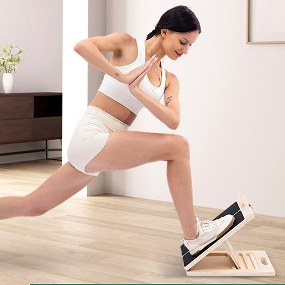 Foldable Wooden Slant Board for Calf Stretching