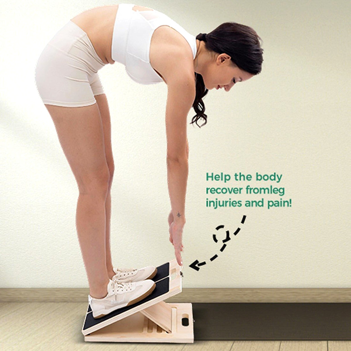 Foldable Wooden Slant Board for Calf Stretching - view 2