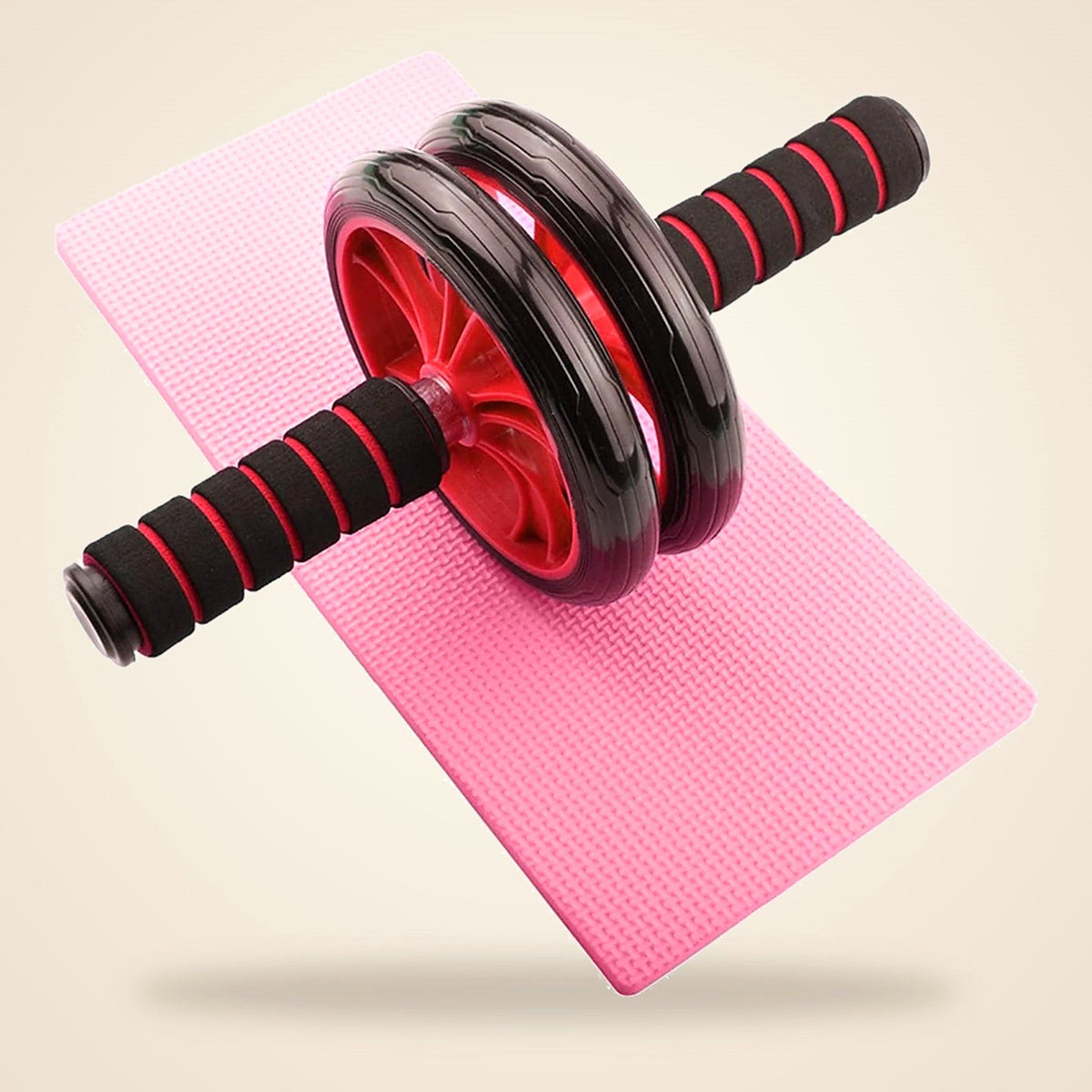Double Wheel Ab Roller with Knee Pad - view 2
