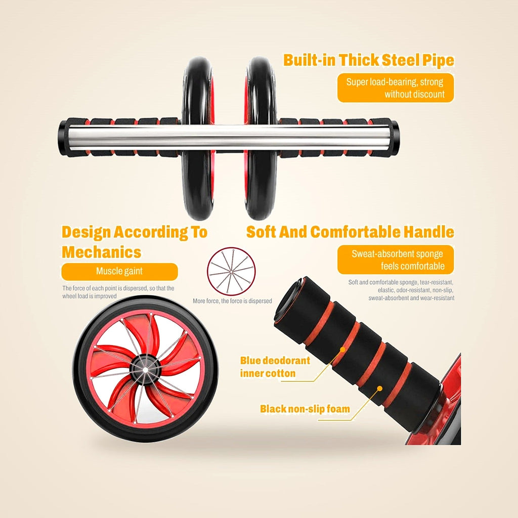 Double Wheel Ab Roller with Knee Pad - view 5