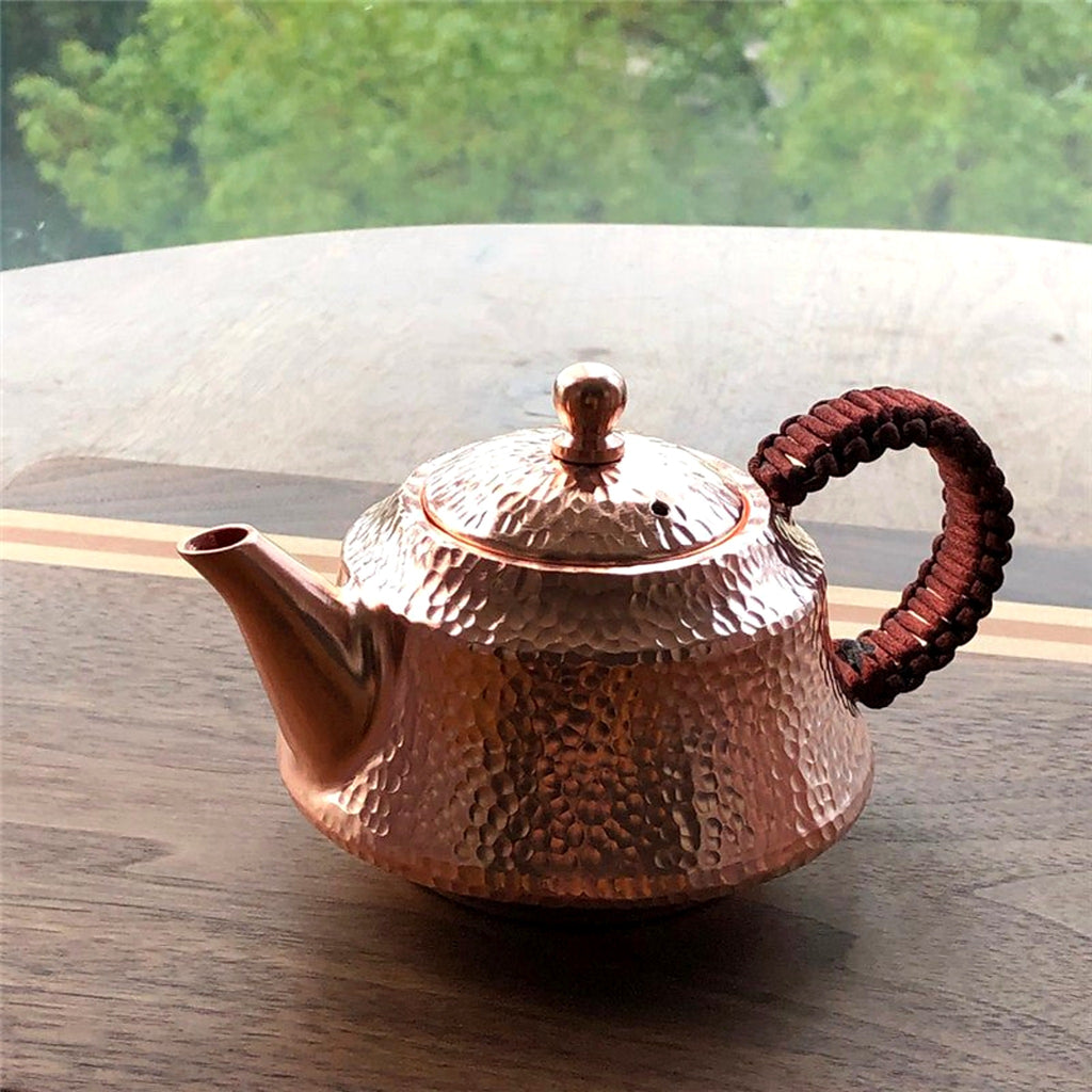 Hammered Copper Kung Fu Teapot - view 3