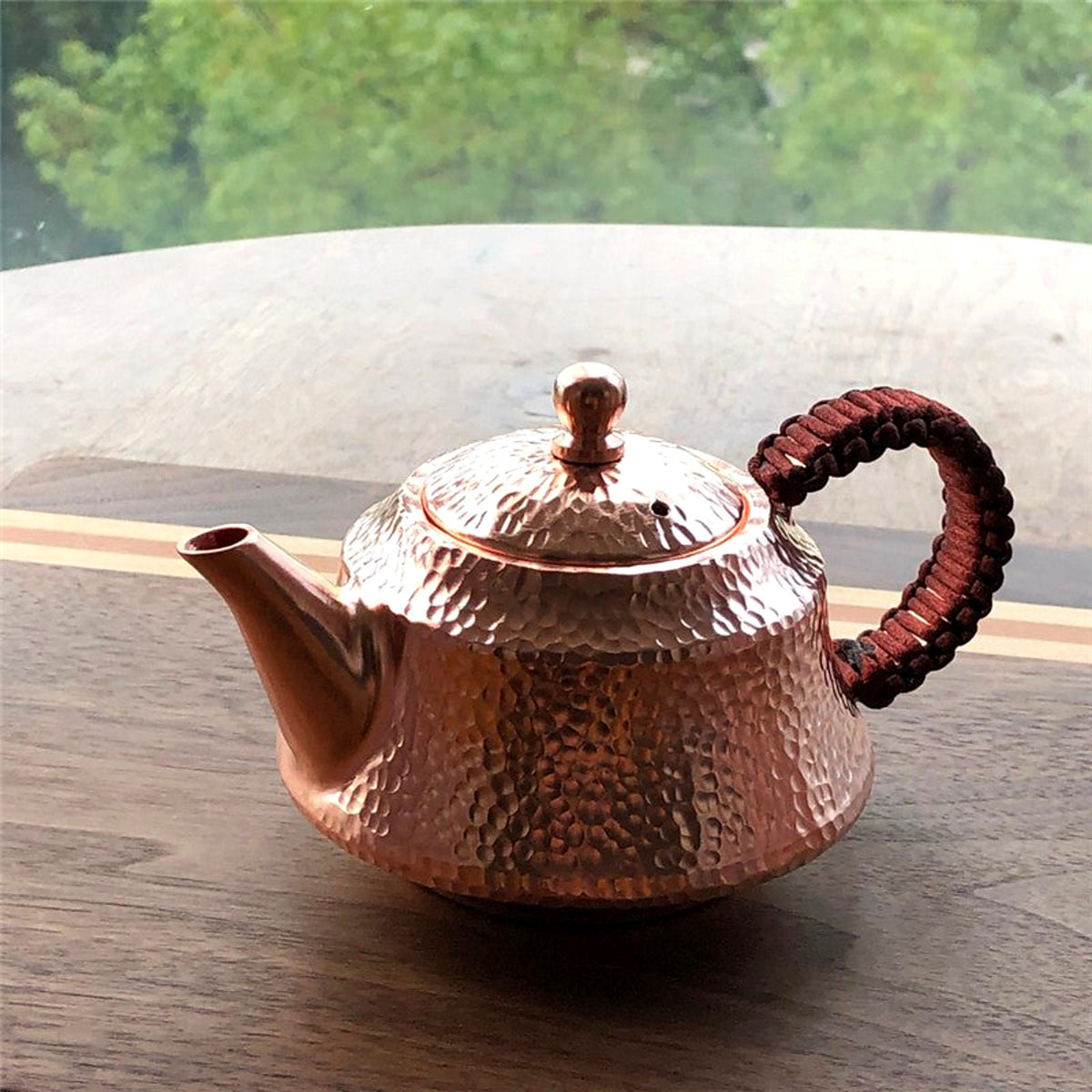 Hammered Copper Kung Fu Teapot - view 3