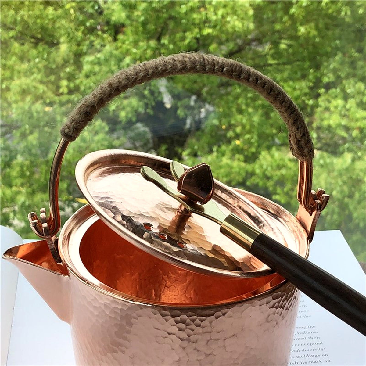 Hammered Copper Kettle, 1 L - view 4