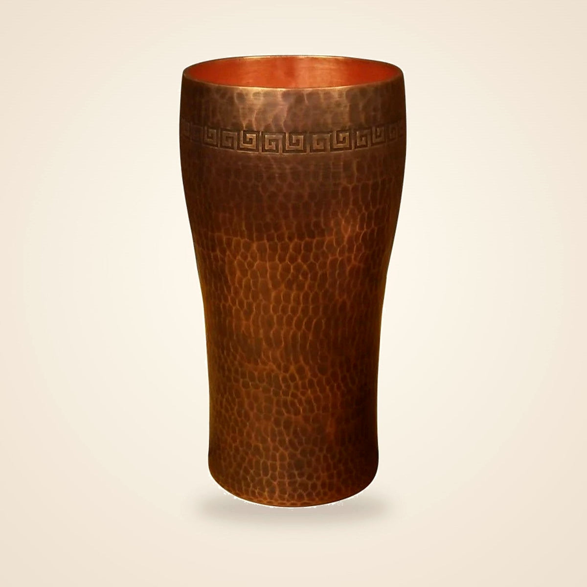 Handmade Hammered Copper Tumbler - view 2