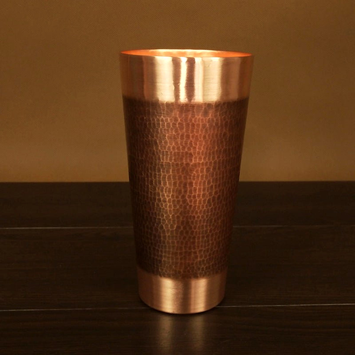 Handmade Hammered Copper Tumbler - view 3