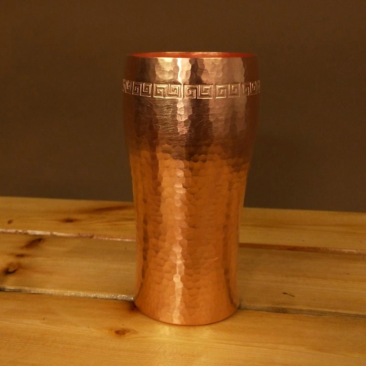 Handmade Hammered Copper Tumbler - view 4