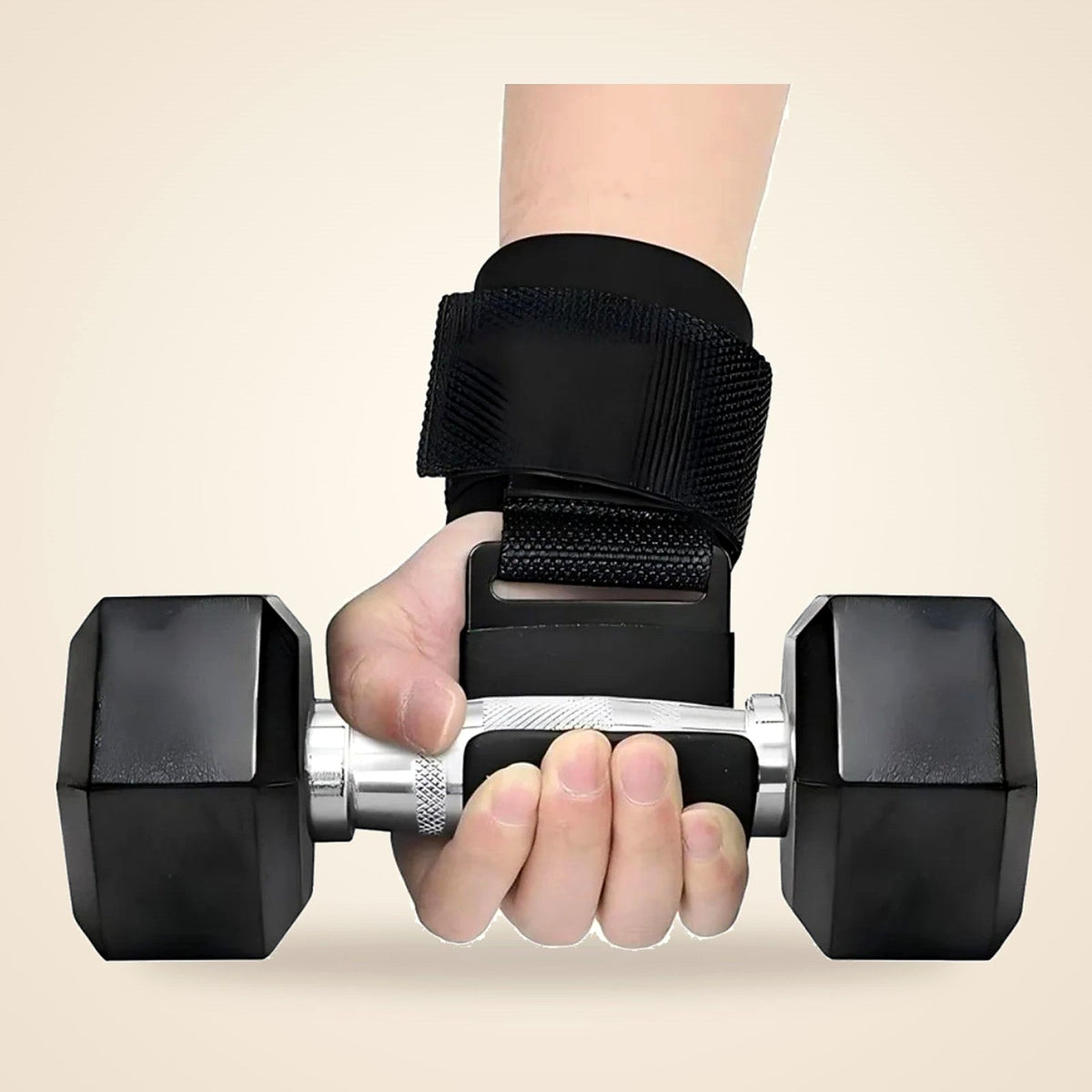 Weight Lifting Hook Straps with Wrist Support, Pair