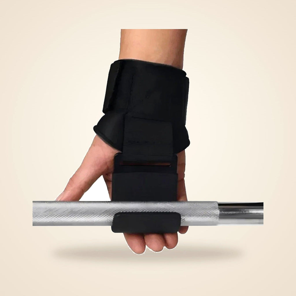 Weight Lifting Hook Straps with Wrist Support, Pair - view 2