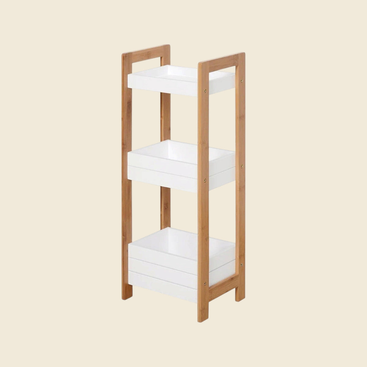 3-Tier Bamboo Bathroom Shelves - view 2