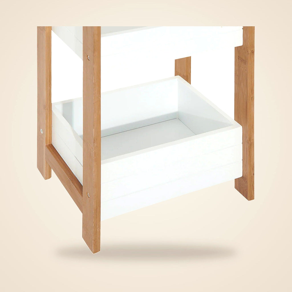 3-Tier Bamboo Bathroom Shelves - view 5