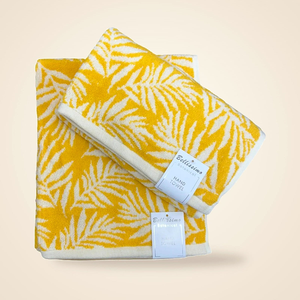 Botanical Leaf Turkish Cotton Jacquard Towel - view 4