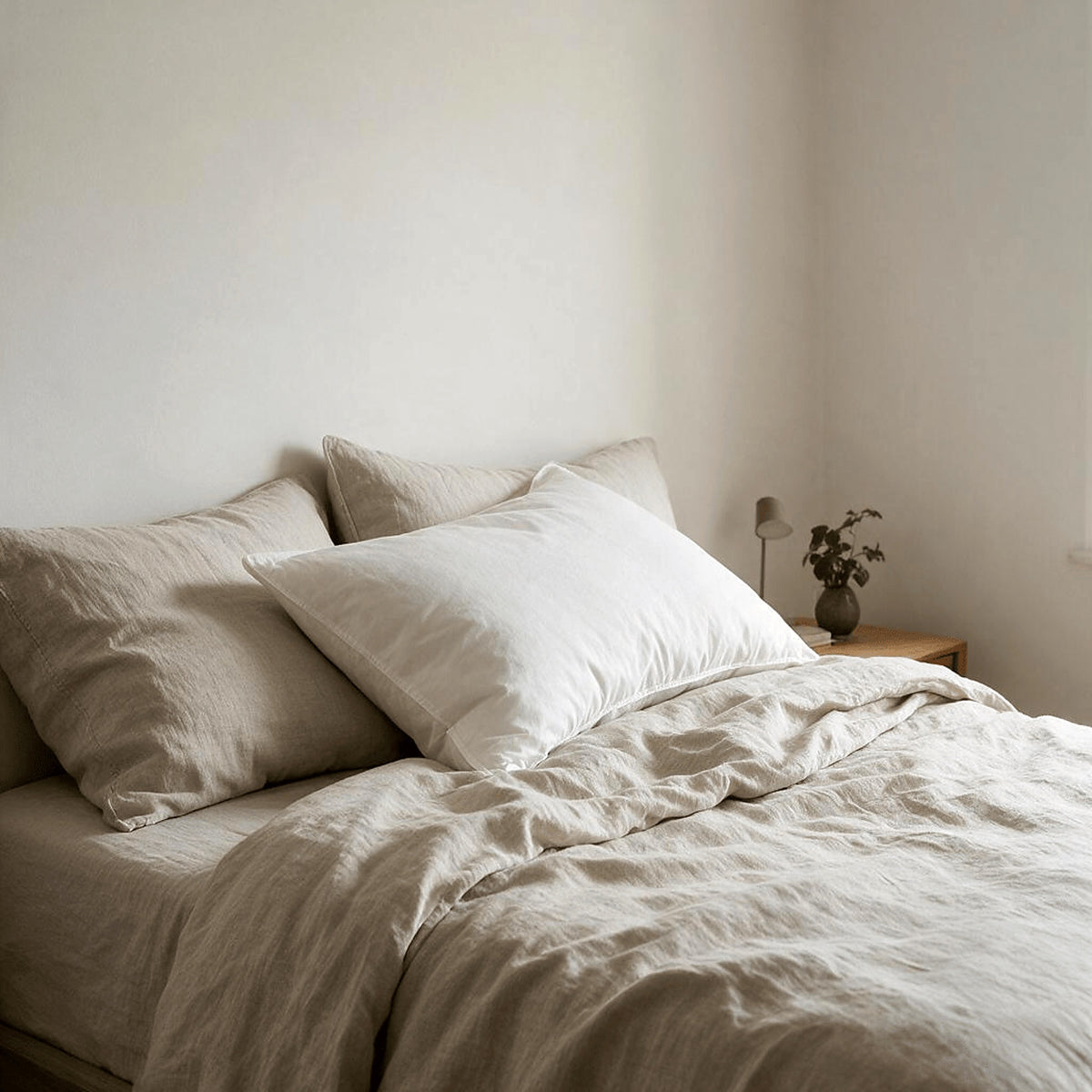 Duck Feather Pillows, Pair