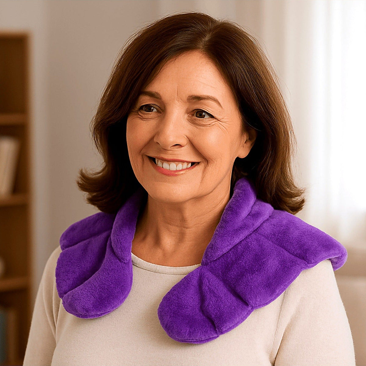 Lavender Neck and Shoulder Warmer - view 2
