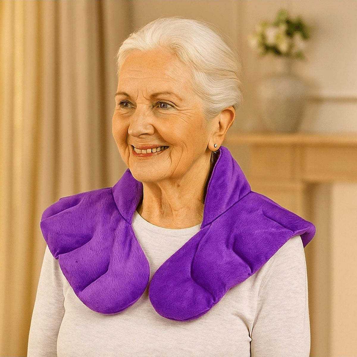Lavender Neck and Shoulder Warmer - view 3