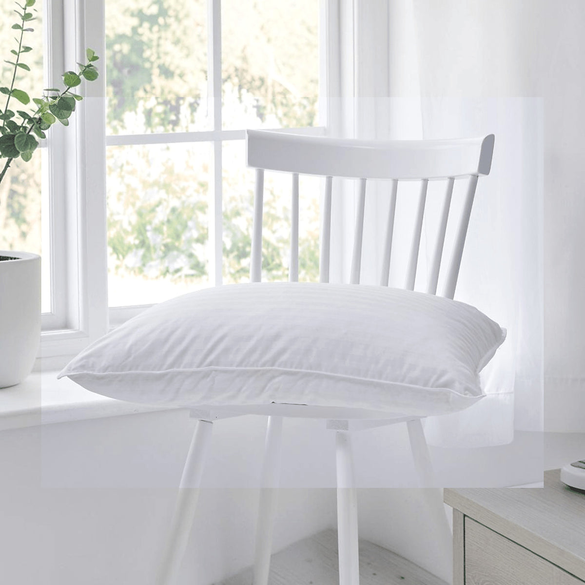 White goose down pillow