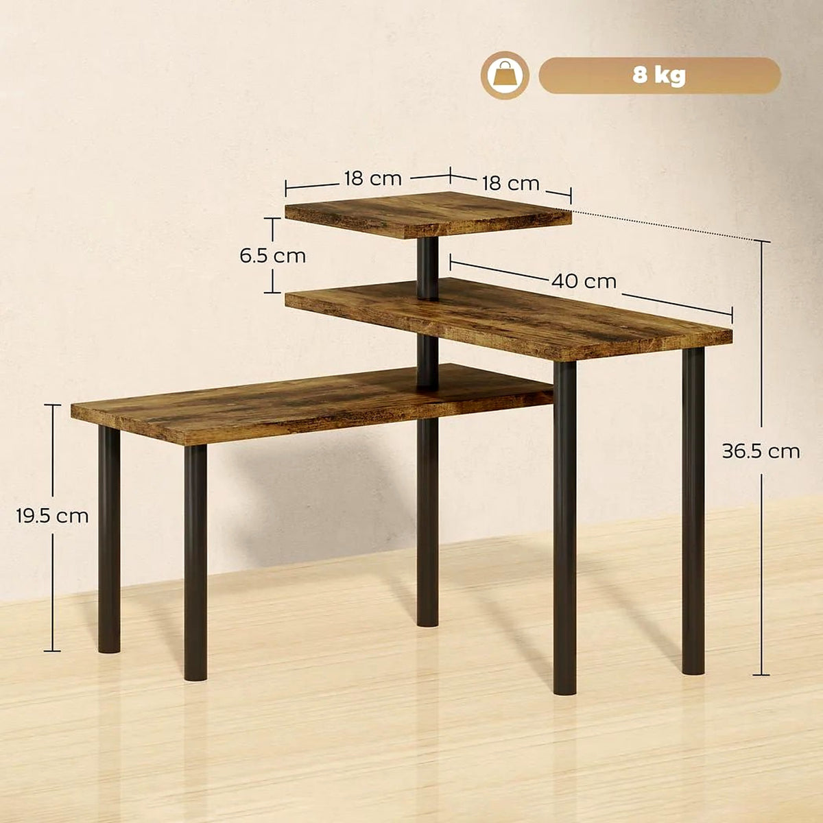 Corner spice rack and organiser