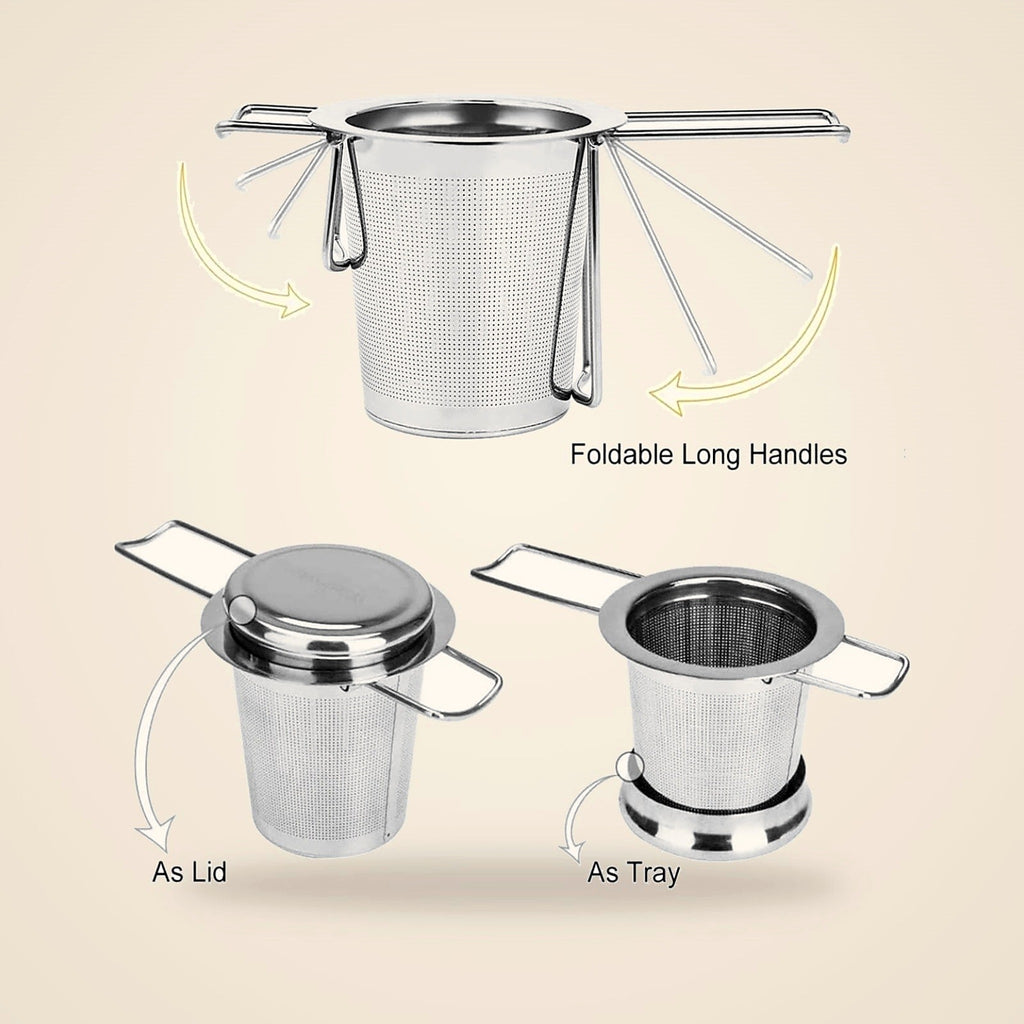 Fine-mesh tea strainer basket