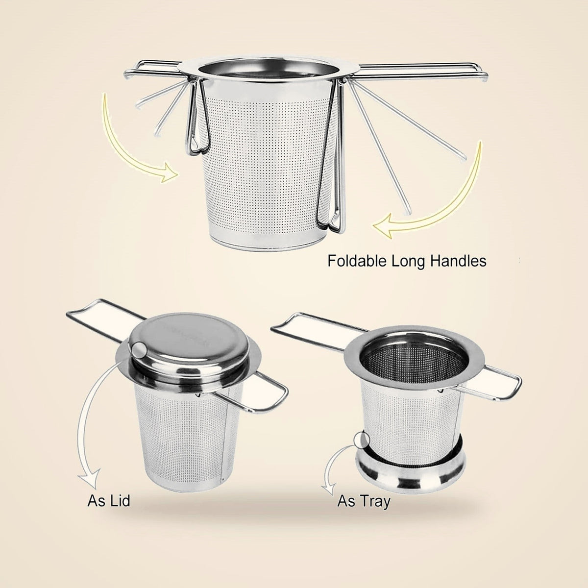 Fine-mesh tea strainer basket