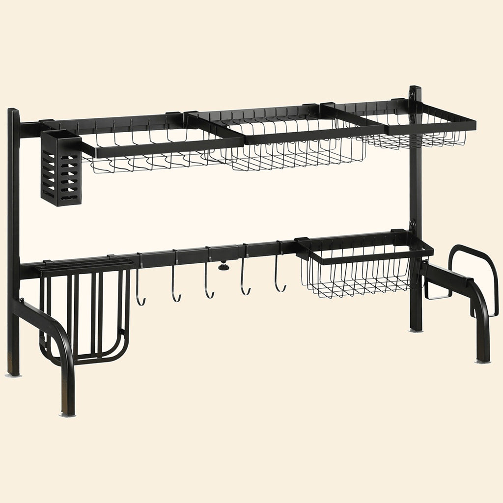 2-tier over-the-sink dish drying rack