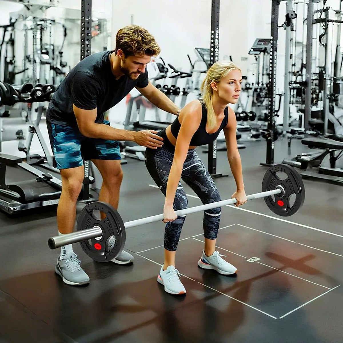 Olympic Weight Plates with Tri-Grips, 2 × 5 kg - view 2